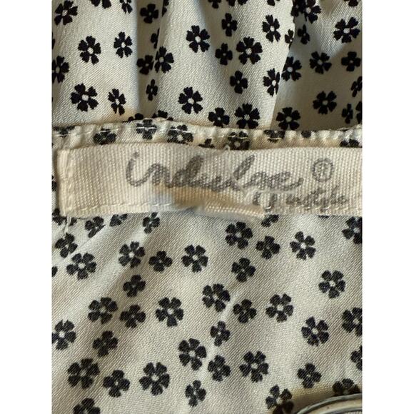 Adorable Indulge Black & White Print Dress Size Large - Picture 9 of 9